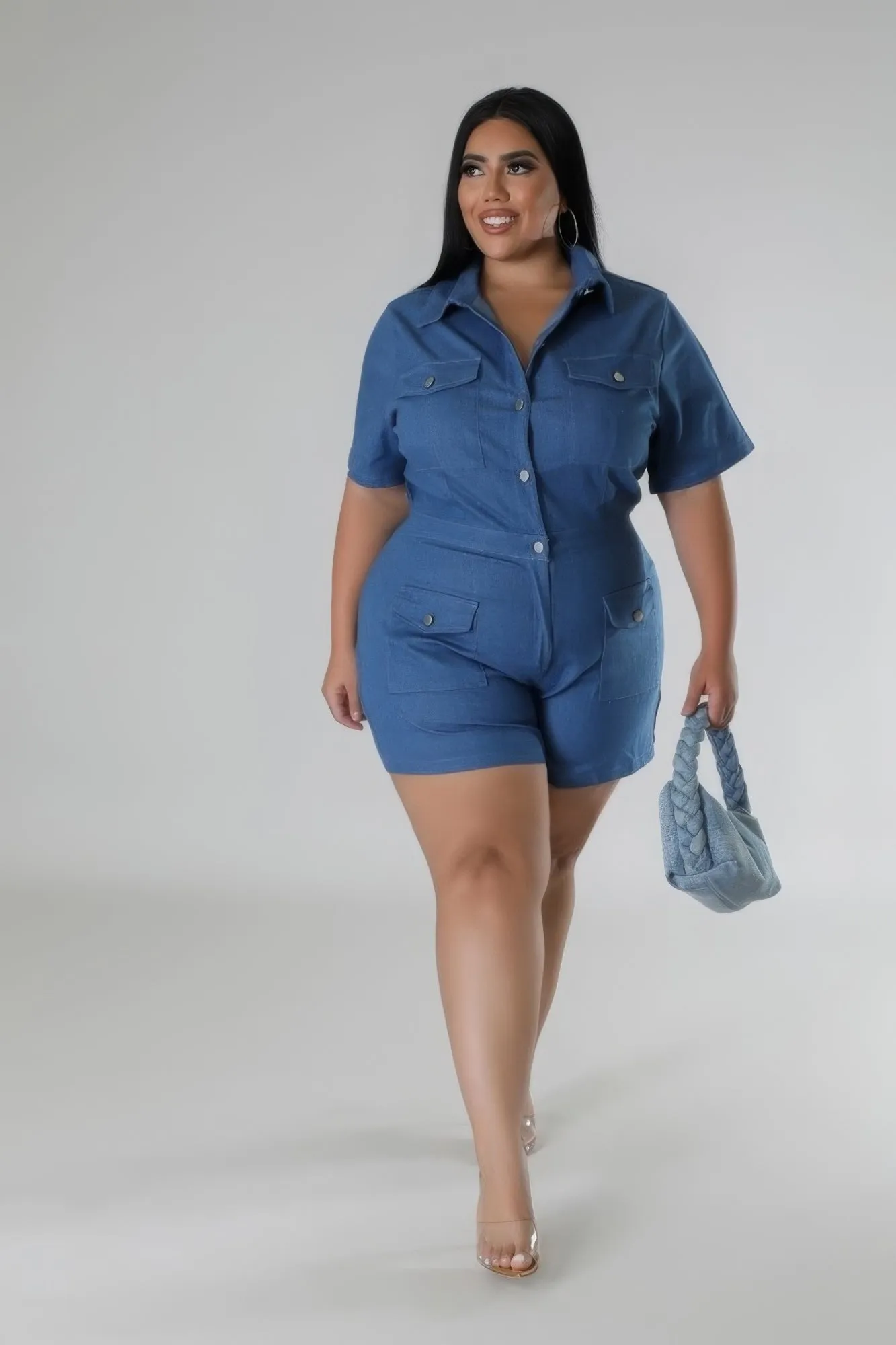 Semi-stretch Romper sold by Gigi Laurent product image thumbnail 3