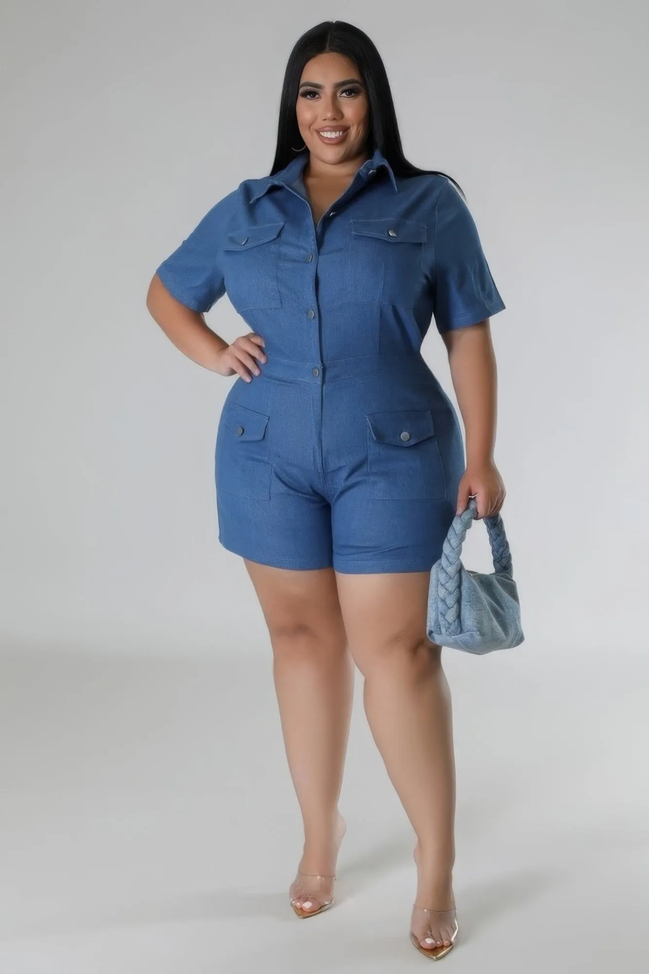 Semi-stretch Romper sold by Gigi Laurent product image thumbnail 2