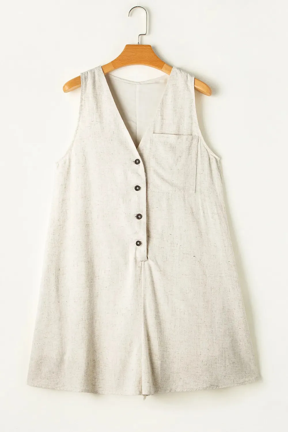 V-Neck Sleeveless Romper sold by Gigi Laurent product image thumbnail 2