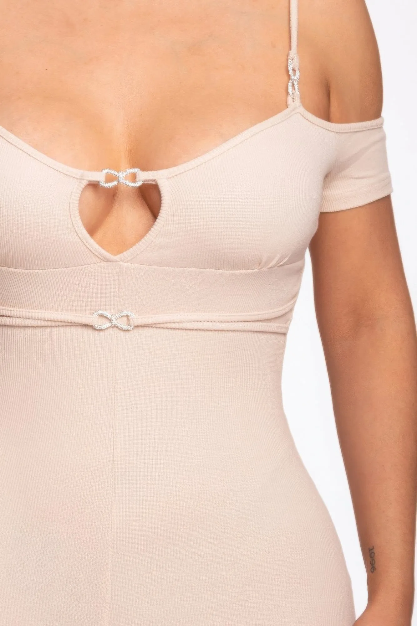 Infinity Off-shoulder Knitted Rompers sold by Gigi Laurent product image thumbnail 3