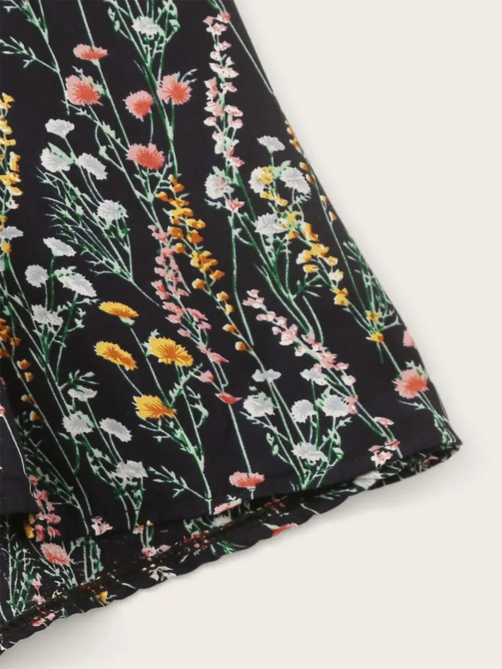 Tied Printed Short Sleeve Romper sold by Gigi Laurent product image thumbnail 4