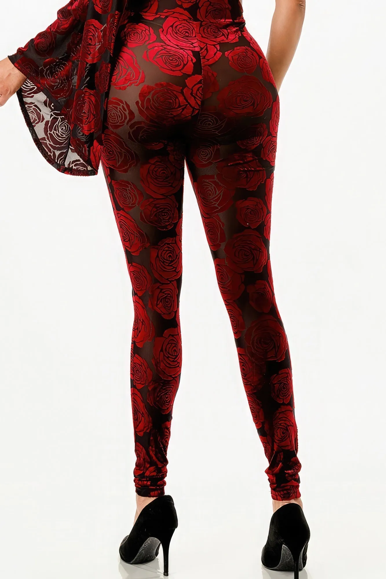 Velvet Flocking Jumpsuit/bell Sleeve sold by Gigi Laurent product image thumbnail 5