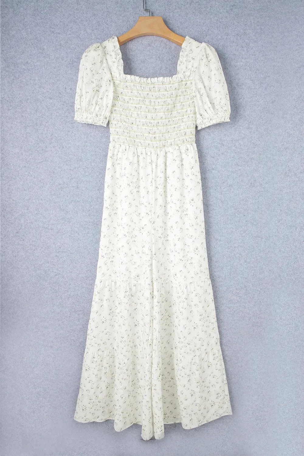 Smocked Printed Short Sleeve Jumpsuit sold by Gigi Laurent product image thumbnail 2