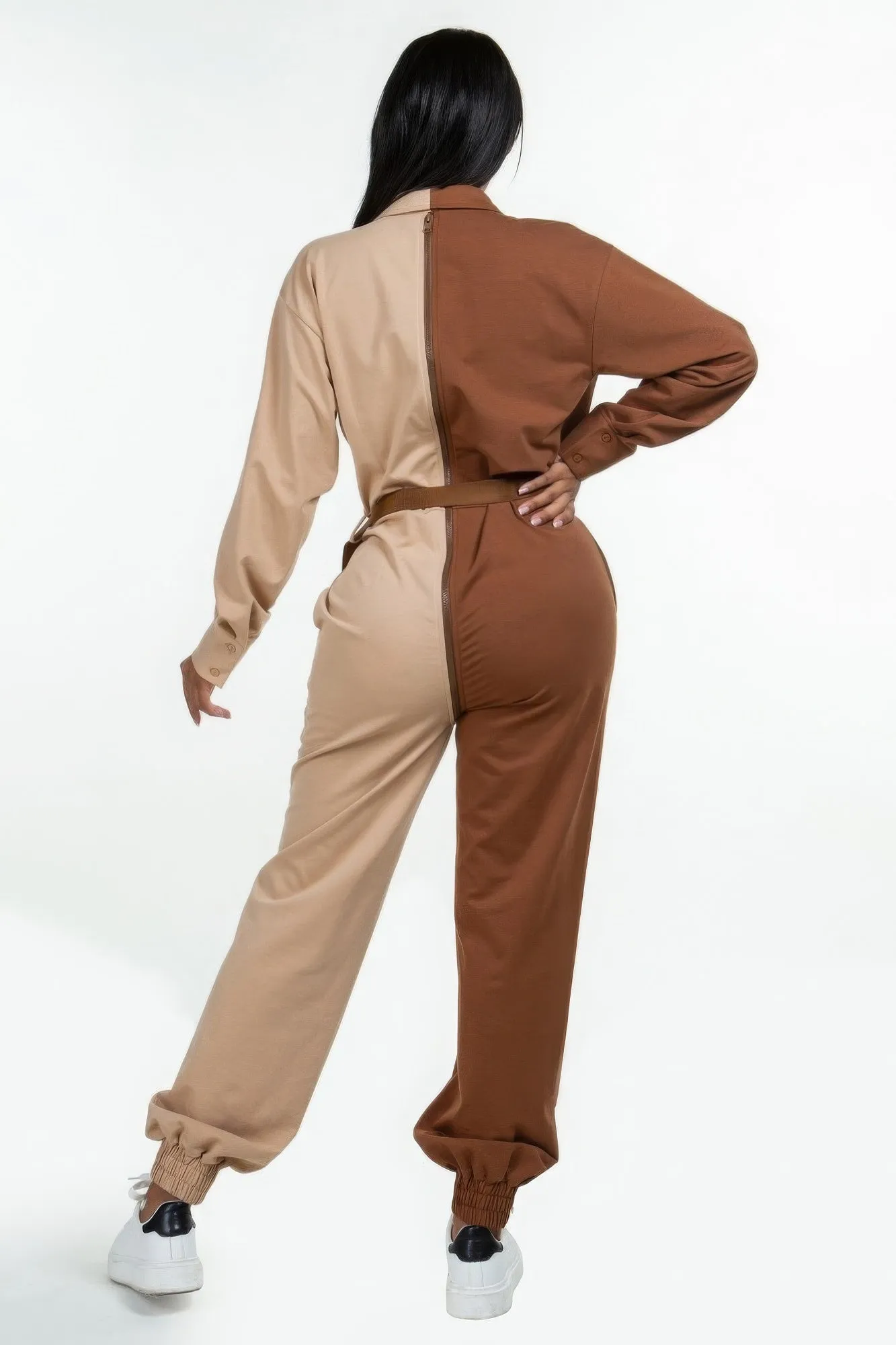 Long Sleeve Oversized Cozy Shirt Jumpsuit sold by Gigi Laurent product image thumbnail 4