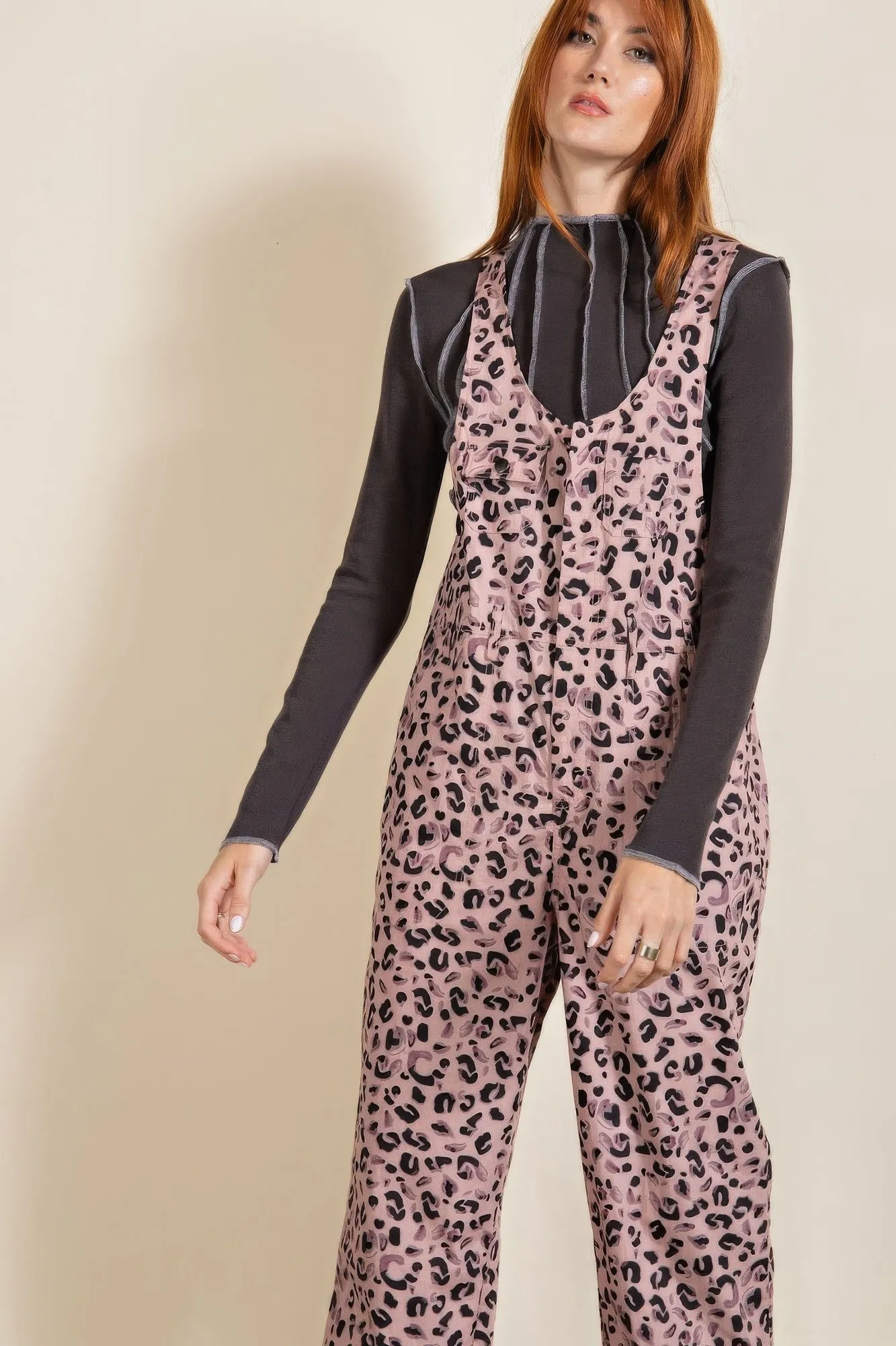 Animal/leopard Printed Jumpsuit sold by Gigi Laurent product image thumbnail 3