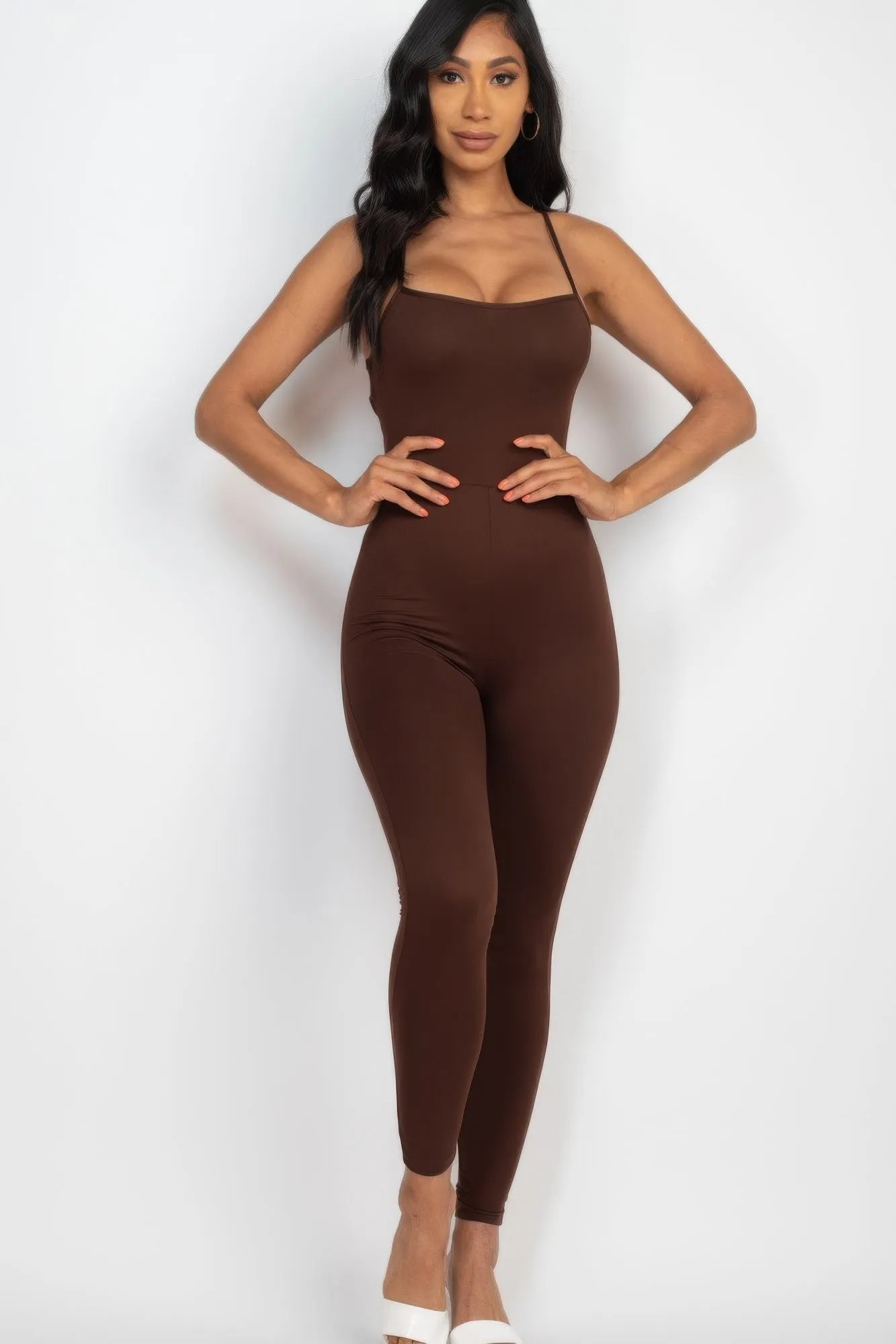Criss-cross Open Back Bodycon Jumpsuit sold by Gigi Laurent product image thumbnail 2