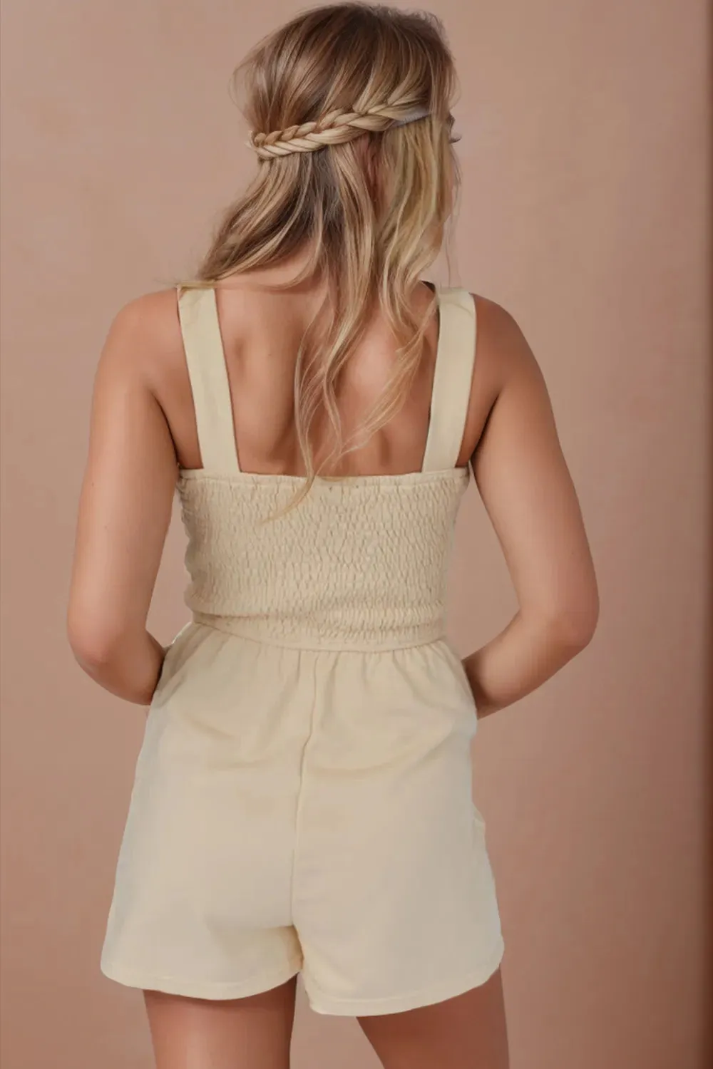 Square Neck Wide Strap Romper sold by Gigi Laurent product image thumbnail 2