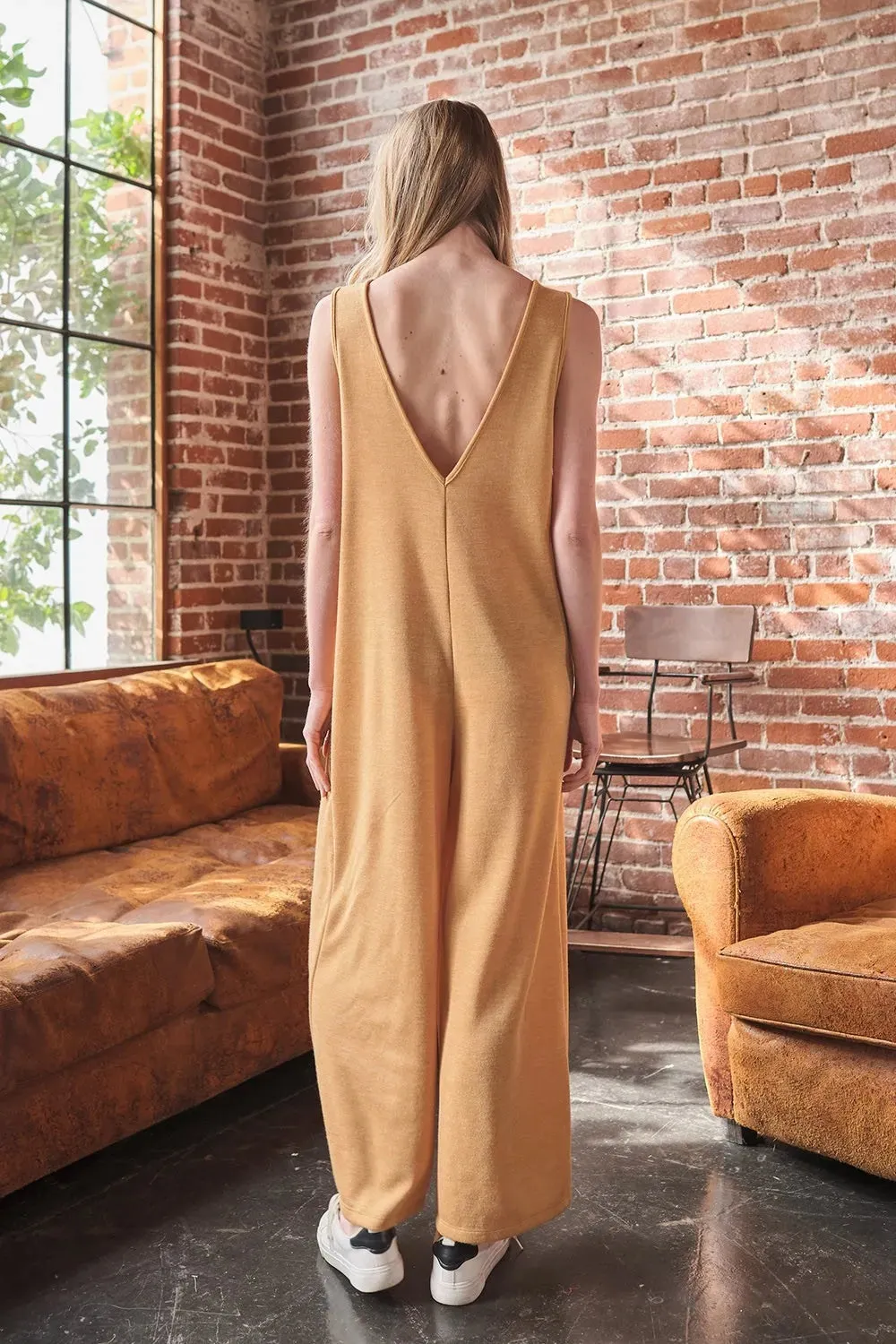Ces Femme V-Neck Sleeveless Wide Leg Jumpsuit sold by Gigi Laurent product image thumbnail 2