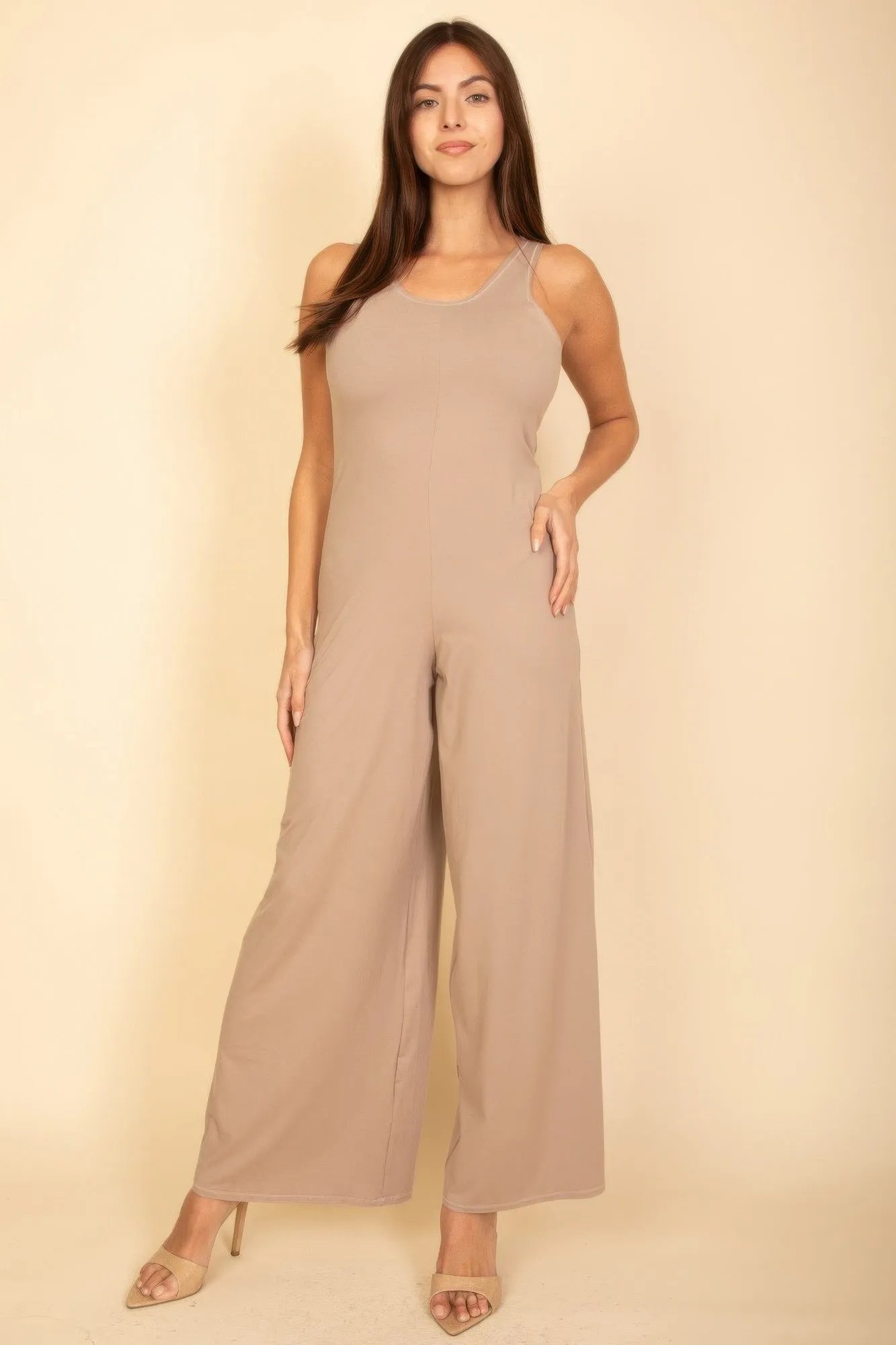 Sleeveless Tank Wide Leg Jumpsuit sold by Gigi Laurent