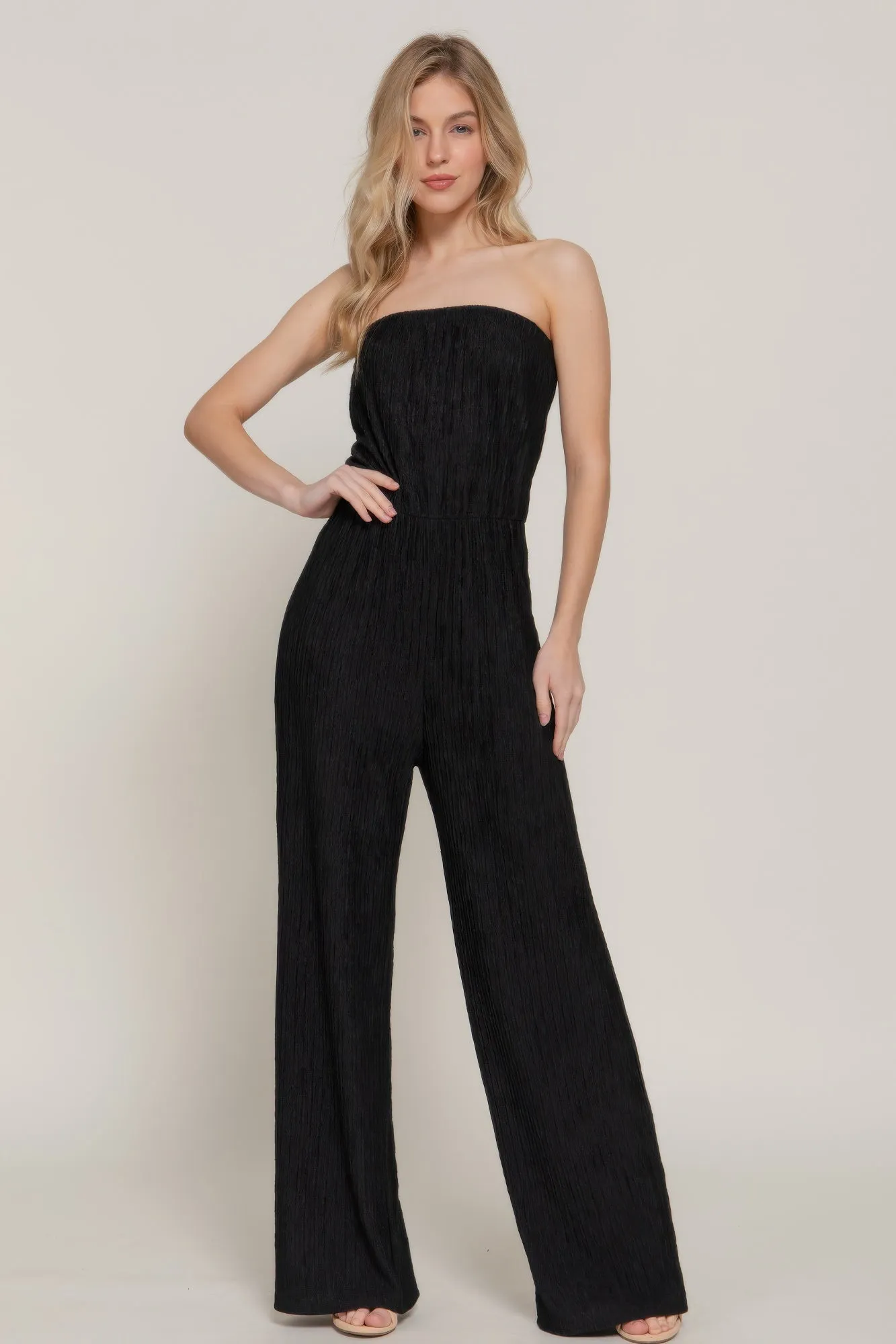 Crinkle Knit Tube Jumpsuit sold by Gigi Laurent