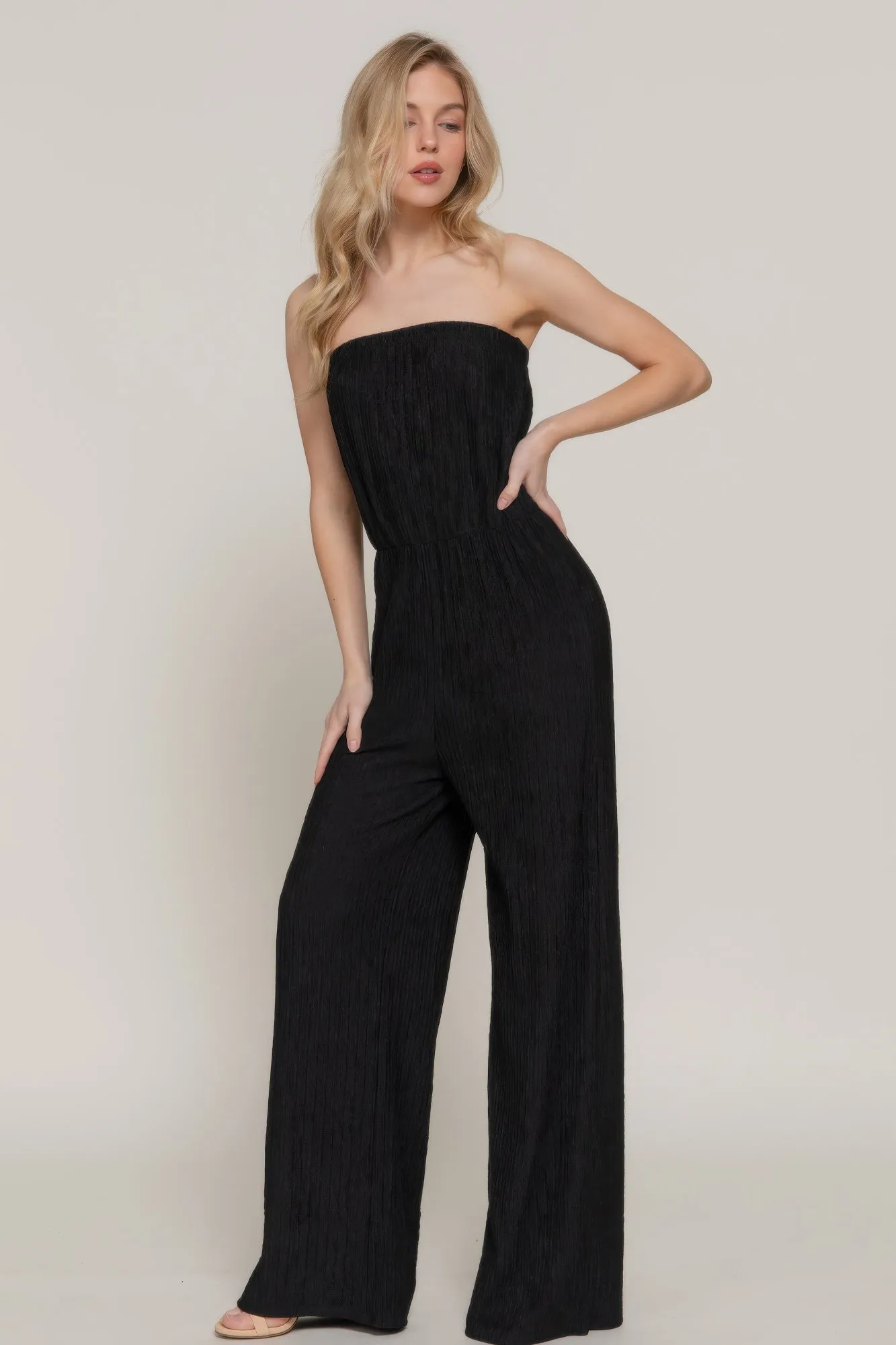 Crinkle Knit Tube Jumpsuit sold by Gigi Laurent product image thumbnail 3