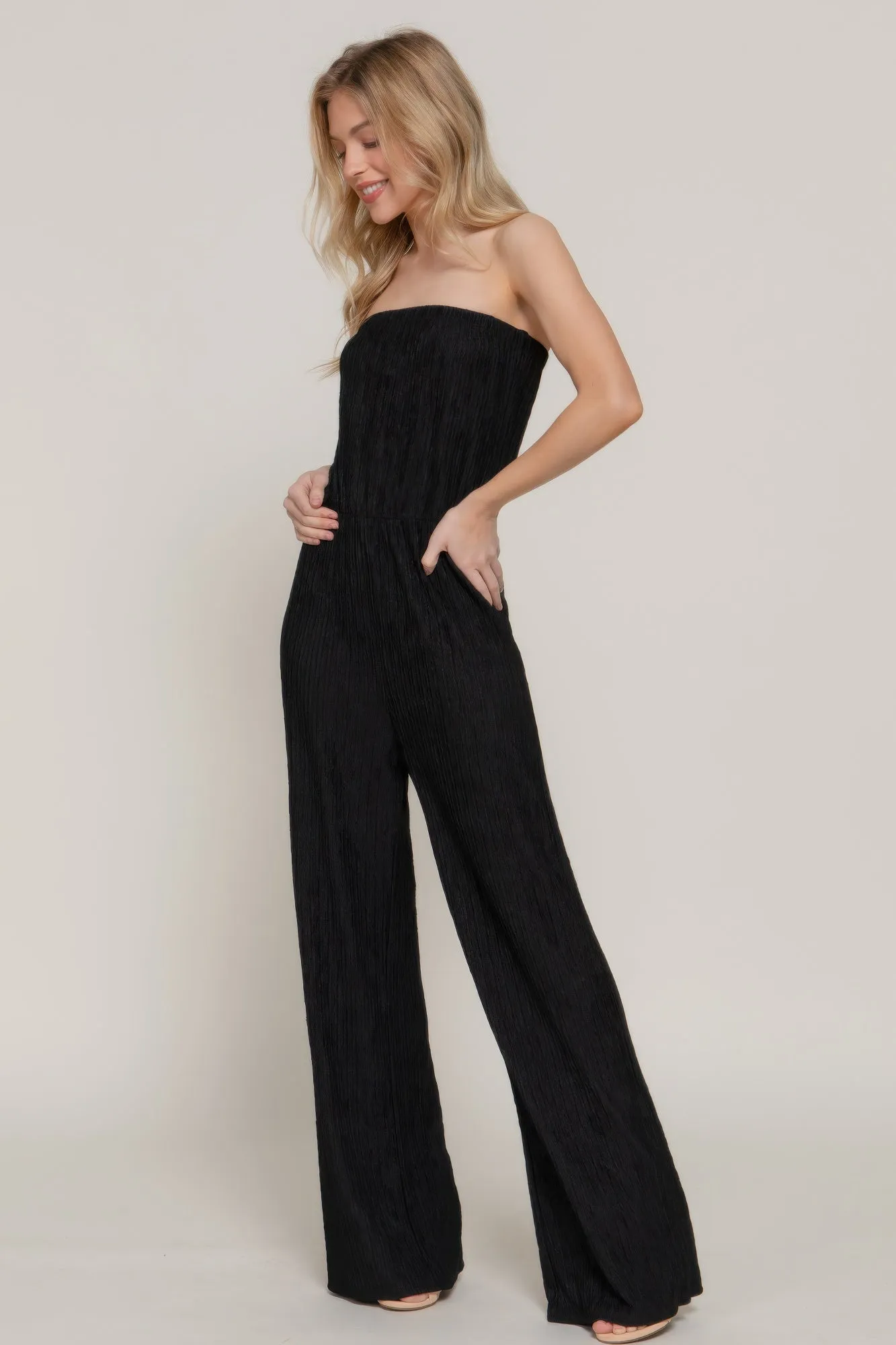 Crinkle Knit Tube Jumpsuit sold by Gigi Laurent product image thumbnail 2