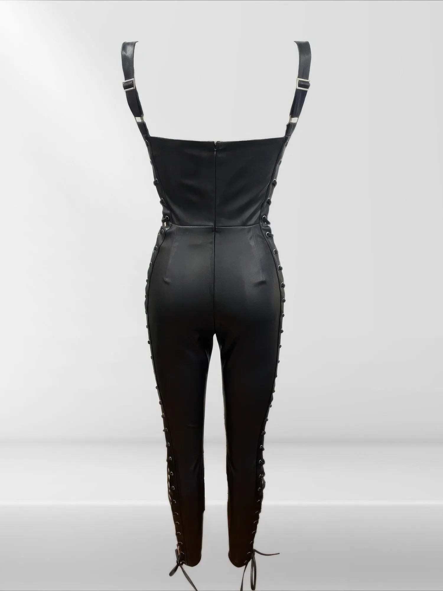 Faux Leather Jumpsuit sold by Gigi Laurent product image thumbnail 5