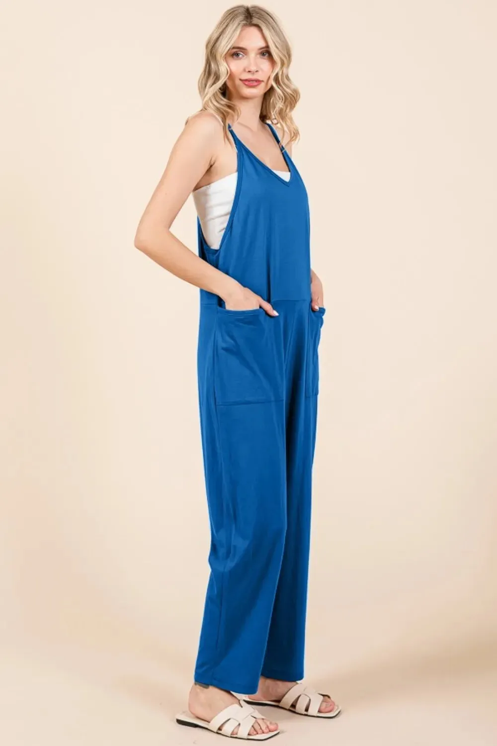 Culture Code Full Size Sleeveless Jumpsuit with Pockets sold by Gigi Laurent product image thumbnail 3