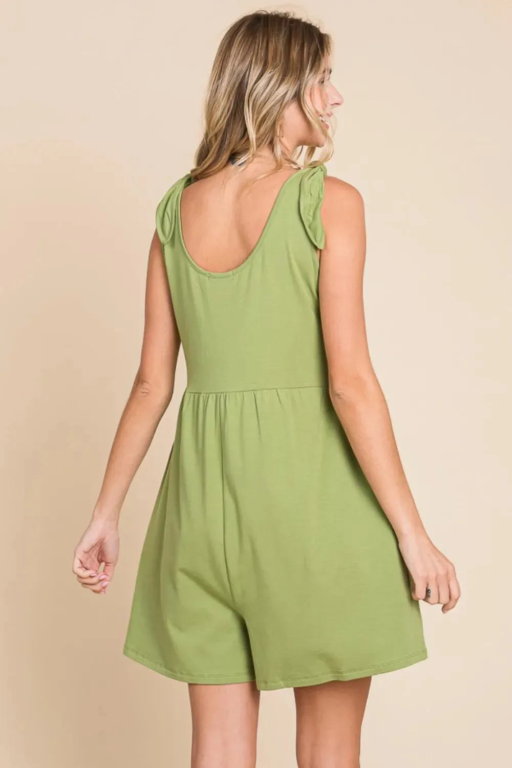 Culture Code Full Size Shoulder Knot Baggy Romper sold by Gigi Laurent product image thumbnail 2