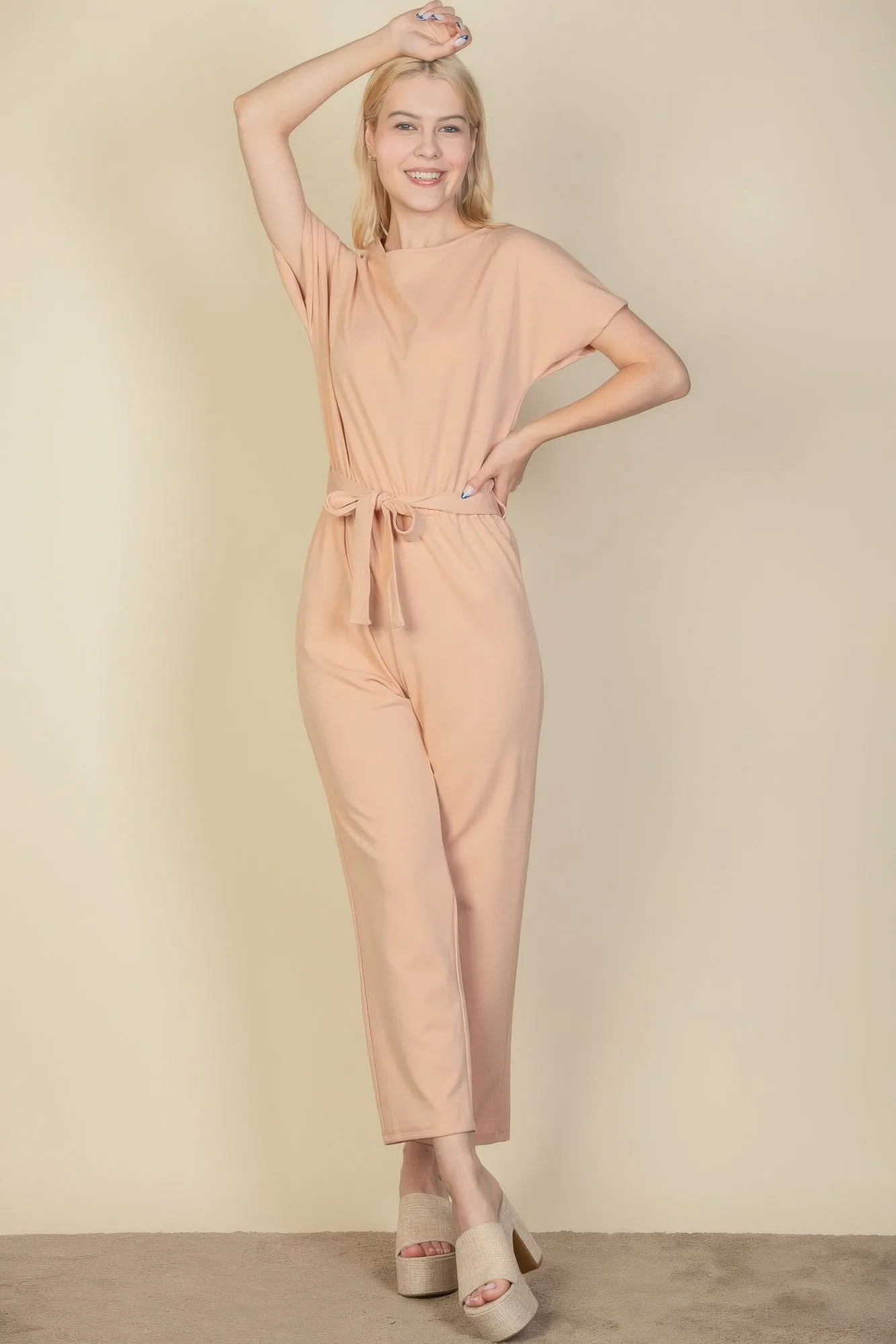 Tie Waist Relaxed Jumpsuit sold by Gigi Laurent product image thumbnail 2