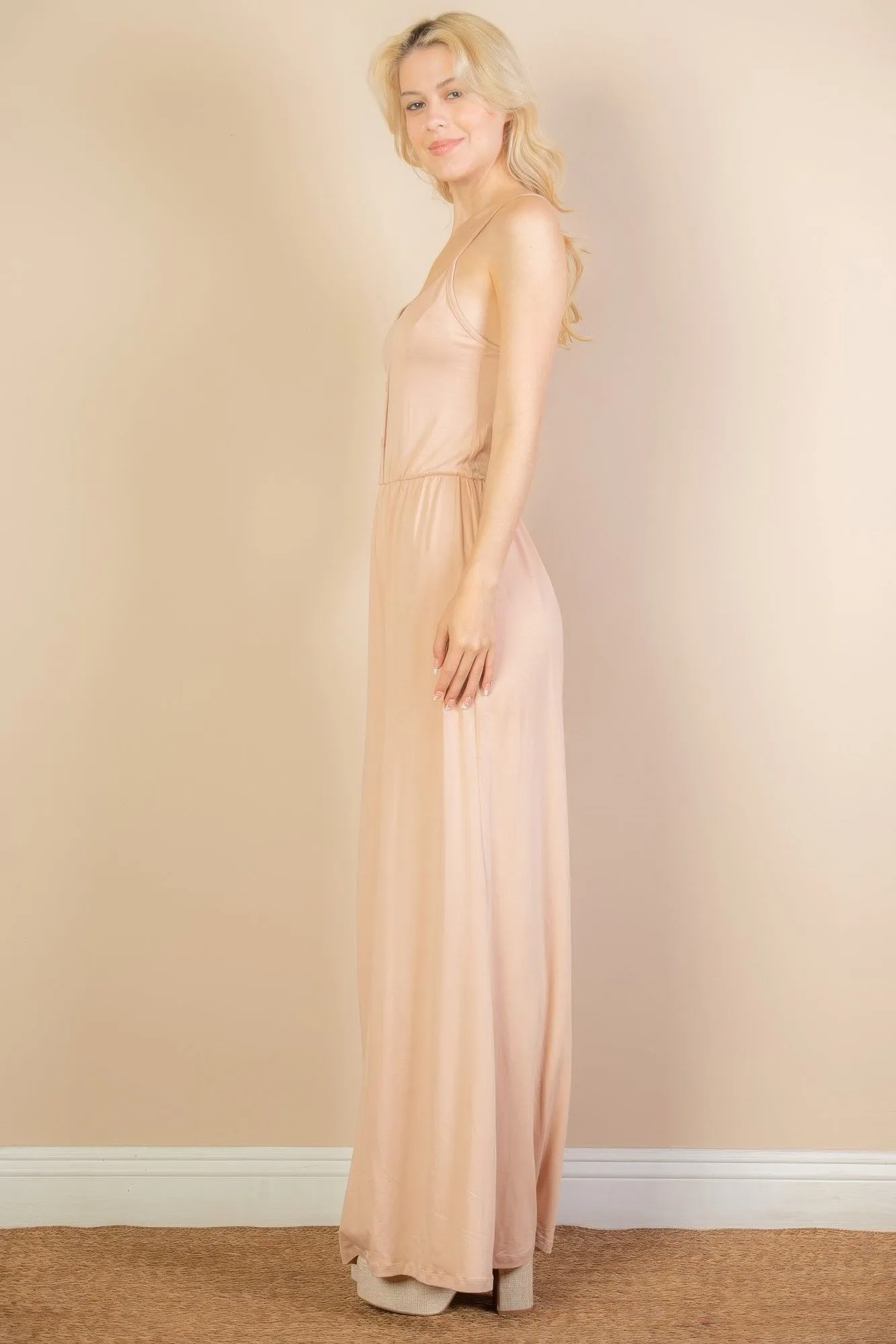 Button Front Wide Leg Jumpsuit sold by Gigi Laurent product image thumbnail 3