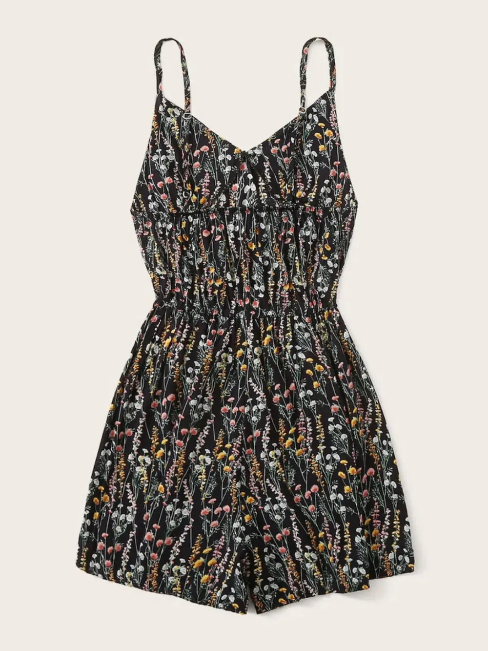 Printed V-Neck Spaghetti Strap Romper sold by Gigi Laurent product image thumbnail 2