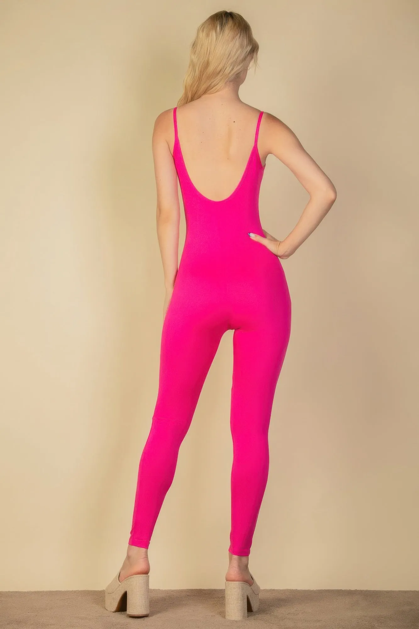 Solid Bodycon Cami Jumpsuit sold by Gigi Laurent product image thumbnail 5