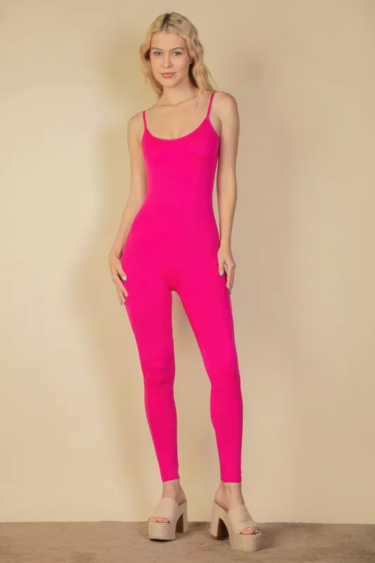 Solid Bodycon Cami Jumpsuit sold by Gigi Laurent
