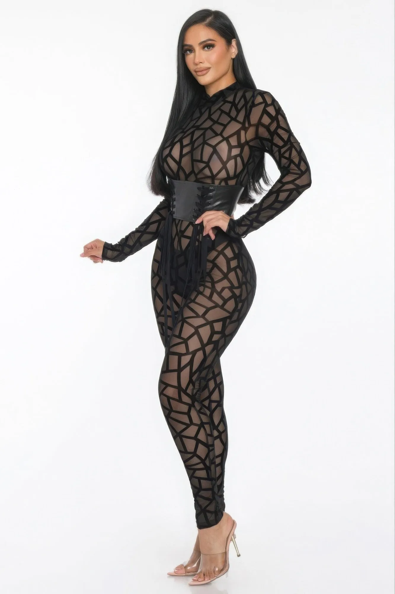 Geometric Printed Jersey Jumpsuit sold by Gigi Laurent product image thumbnail 2