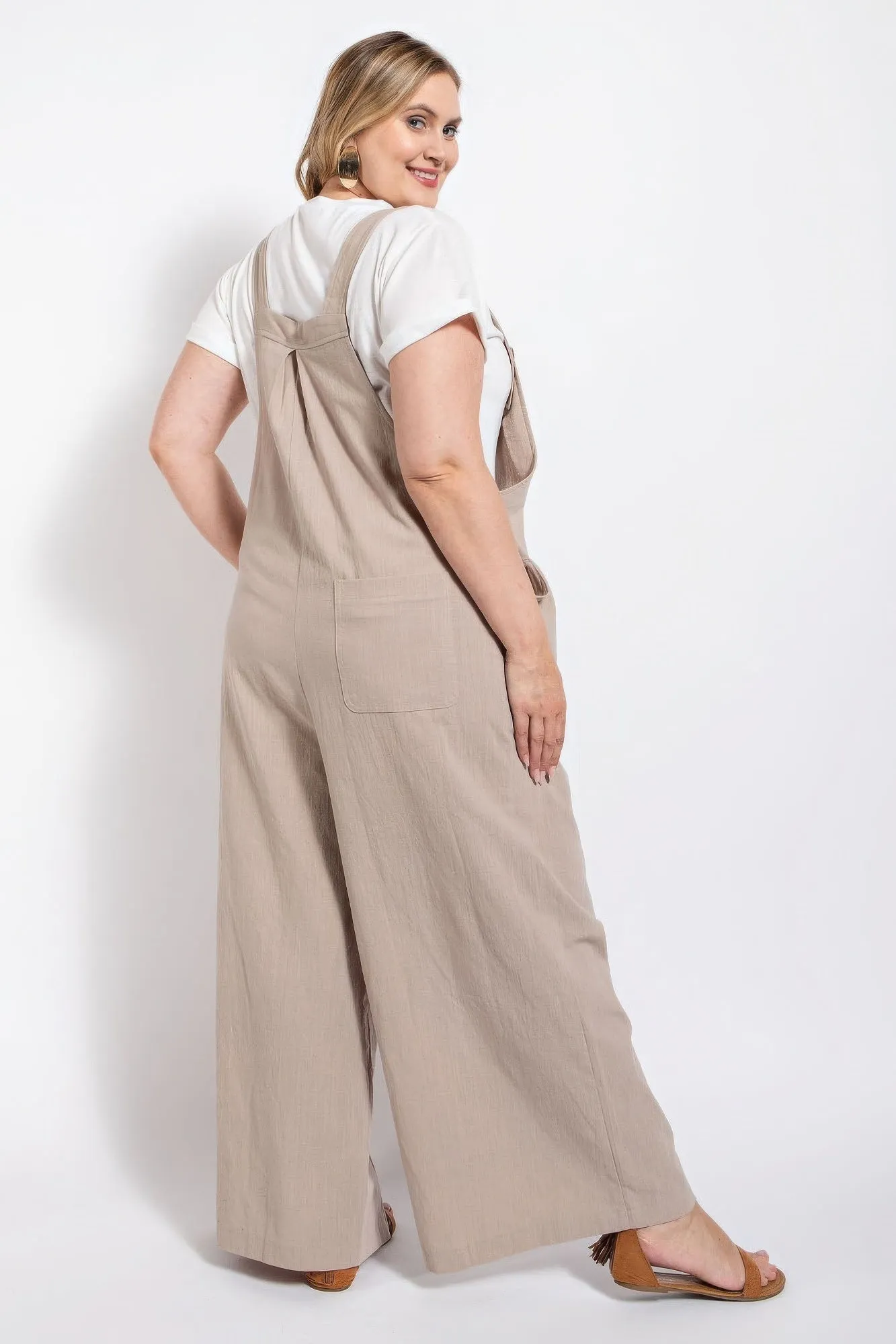 Pintuck detail overall with side pockets sold by Gigi Laurent product image thumbnail 4