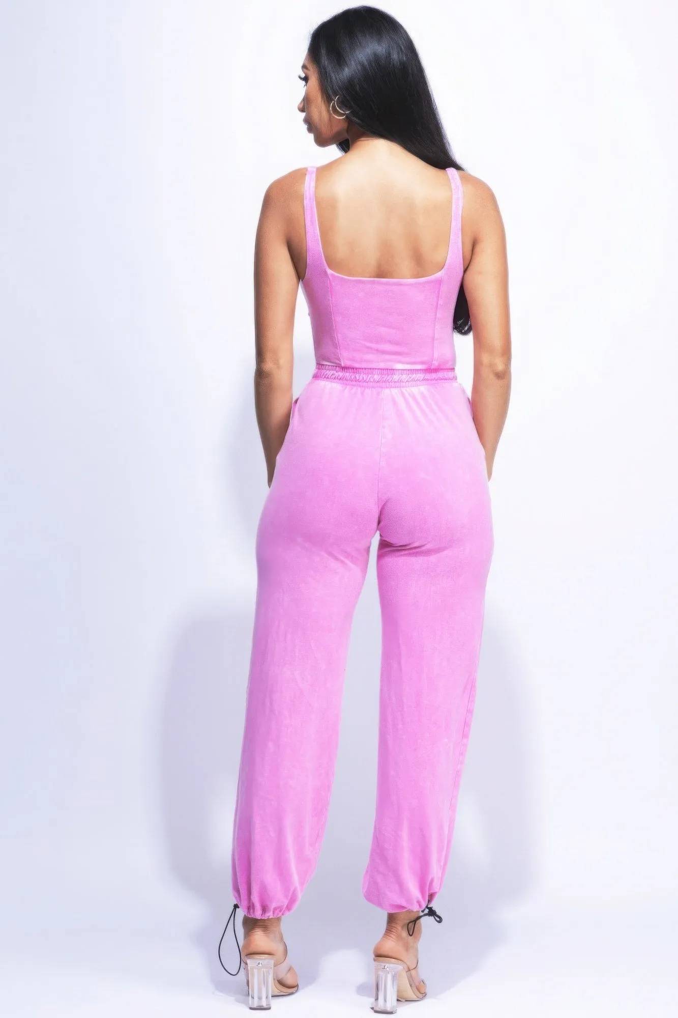 Washed Jumpsuit With Adjustable Ankle sold by Gigi Laurent product image thumbnail 4
