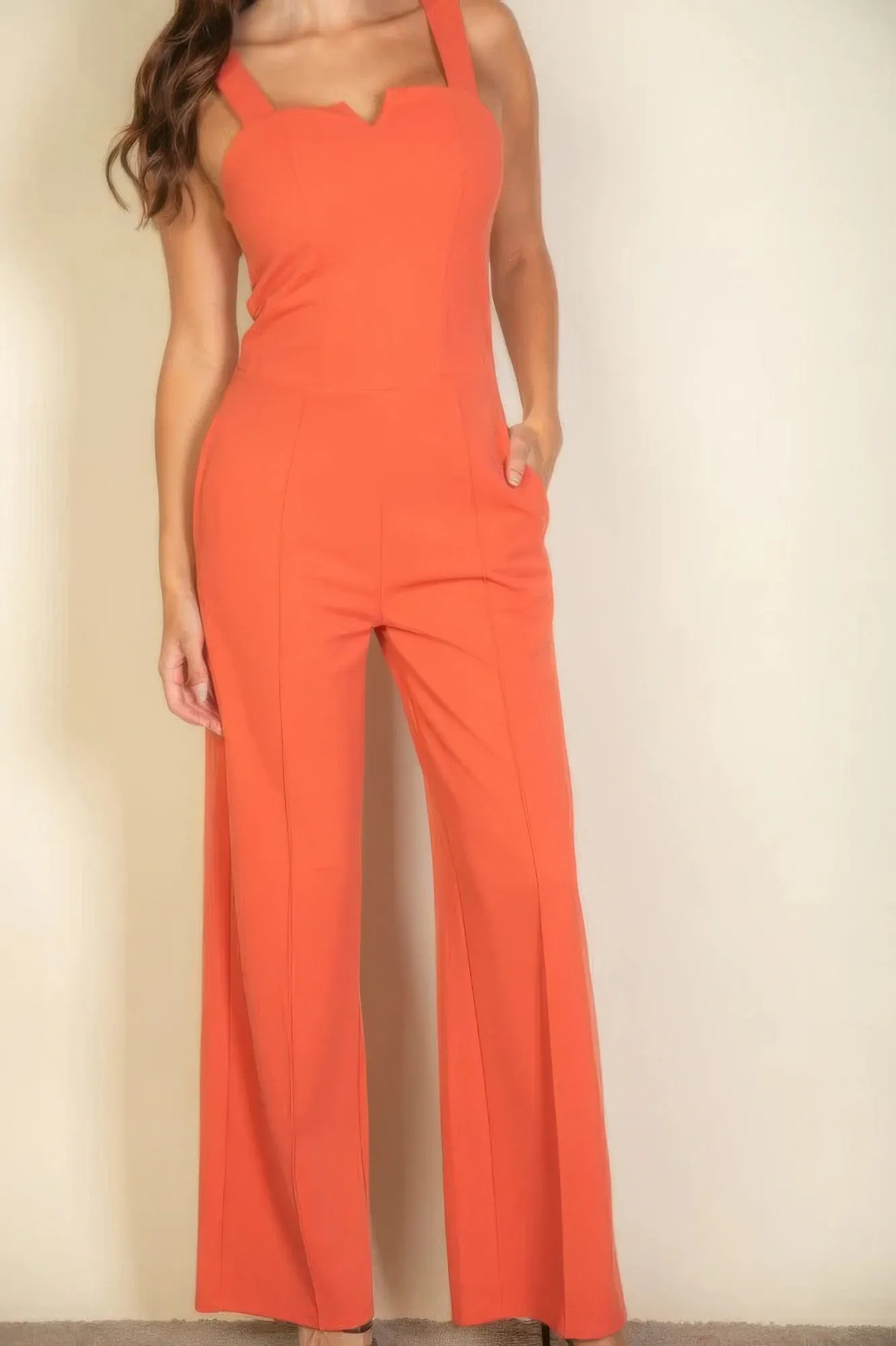 Notched neck cami jumpsuit sold by Gigi Laurent product image thumbnail 3