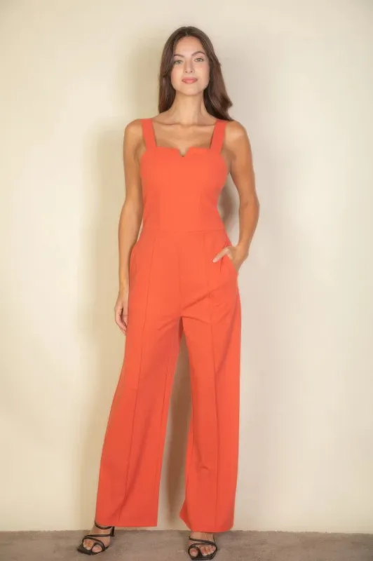 Notched neck cami jumpsuit sold by Gigi Laurent