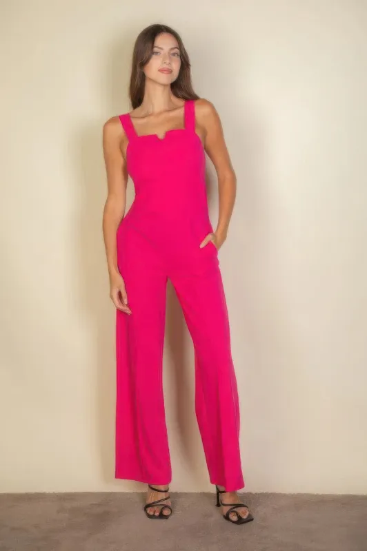 Notched neck cami jumpsuit sold by Gigi Laurent