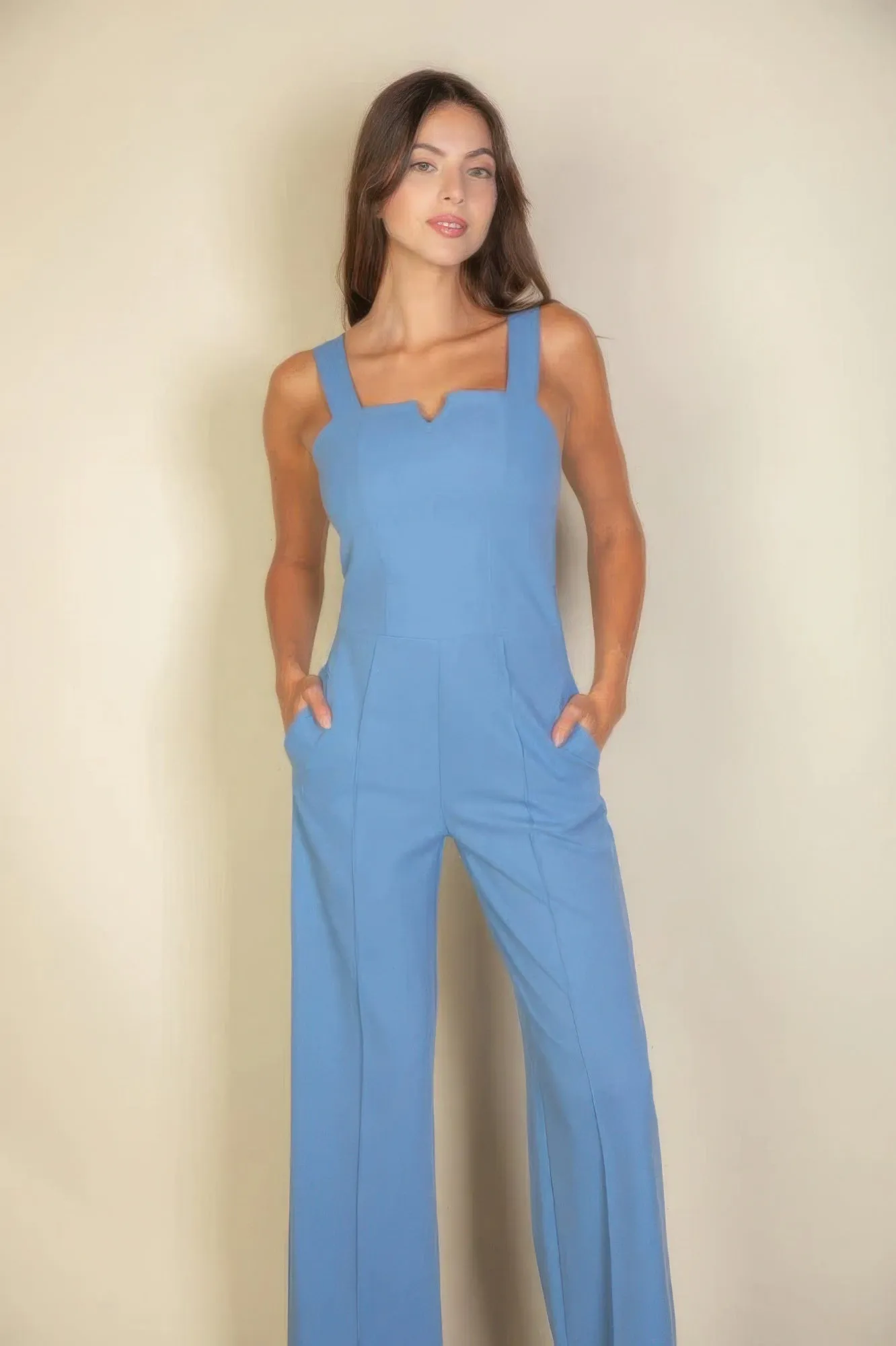 Notched neck cami jumpsuit sold by Gigi Laurent product image thumbnail 2