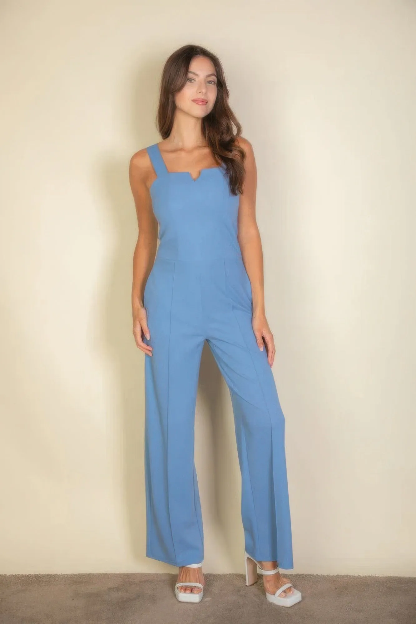 Notched neck cami jumpsuit sold by Gigi Laurent