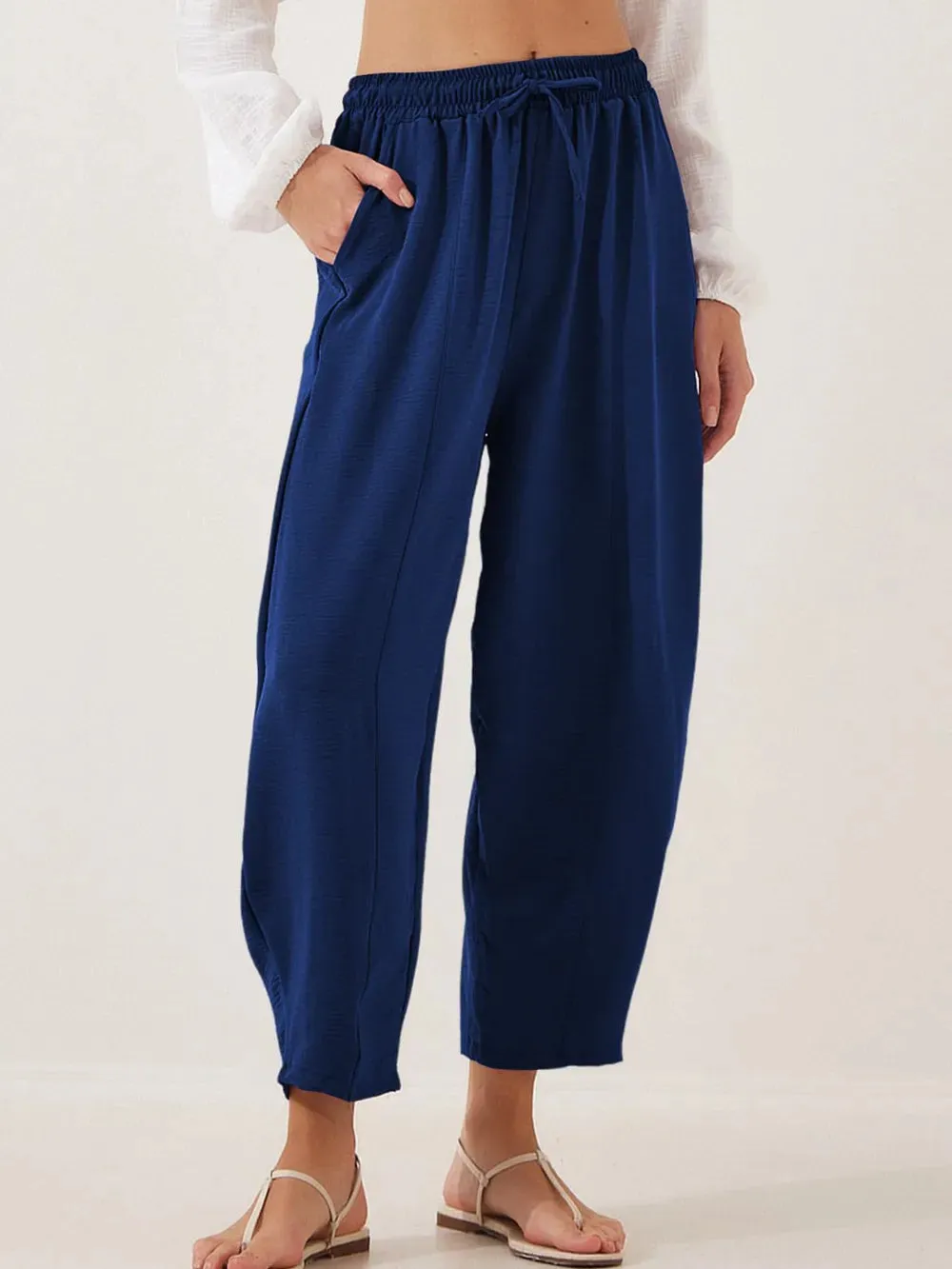 Full Size Drawstring Cropped Jogger Pants Plus Size sold by Gigi Laurent product image thumbnail 4