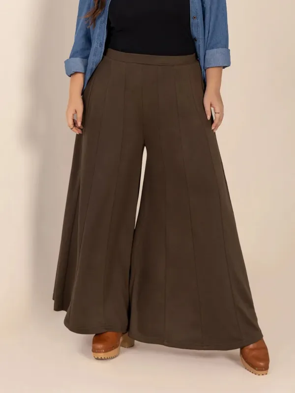 Plus Size Wide Leg Pants with Pockets made by Gigi Laurent