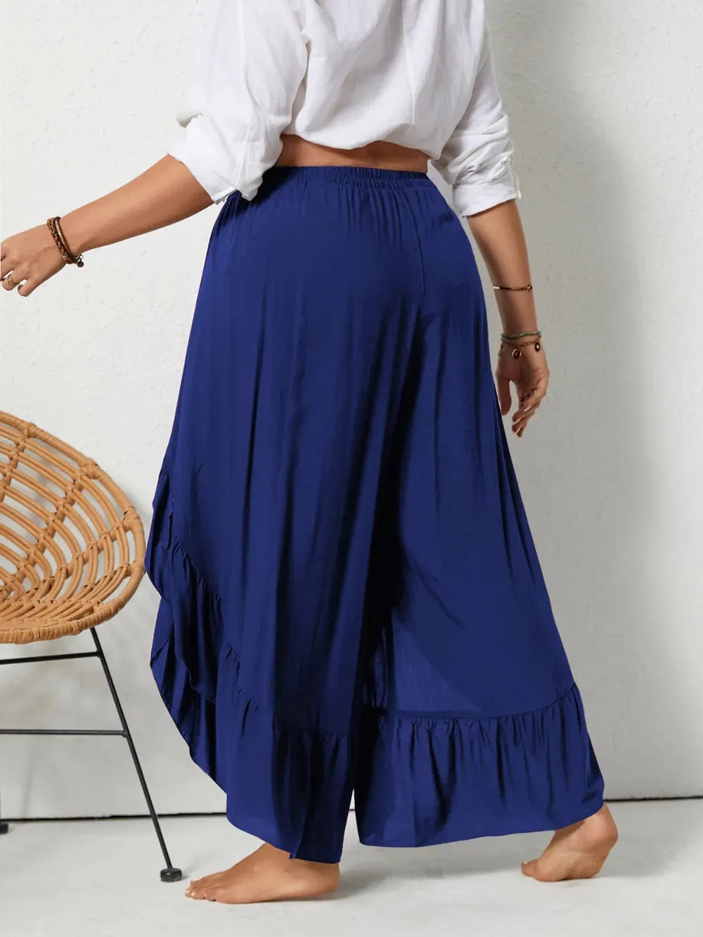 Plus Size Ruffled Wide Leg Pants sold by Gigi Laurent product image thumbnail 2