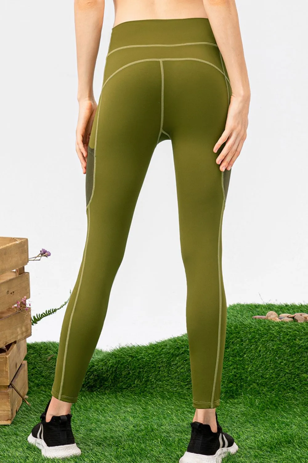 High Waist Slim Fit Long Sports Pants sold by Gigi Laurent product image thumbnail 2