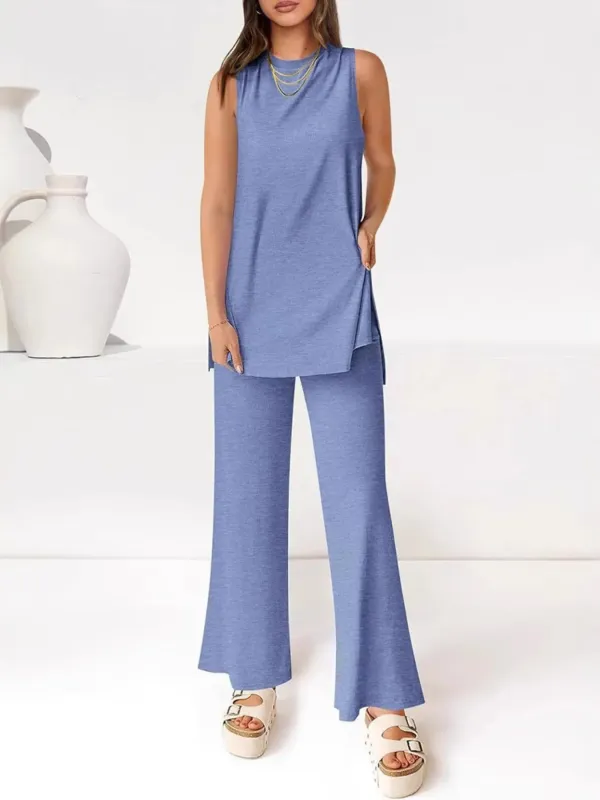 Round Neck Tank and Pants Set sold by Gigi Laurent