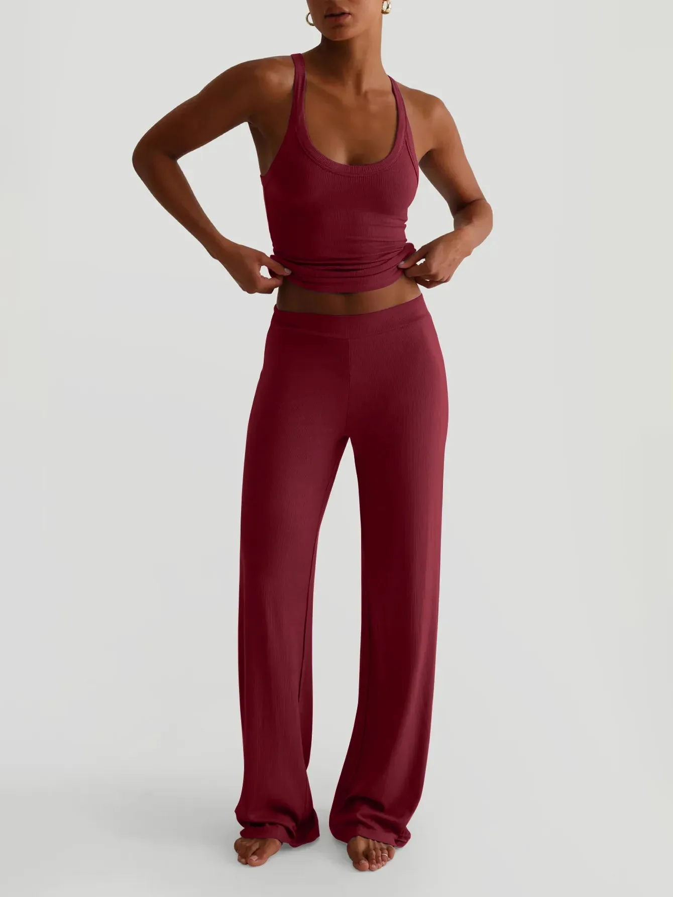 Scoop Neck Tank and Pants Set sold by Gigi Laurent product image thumbnail 4