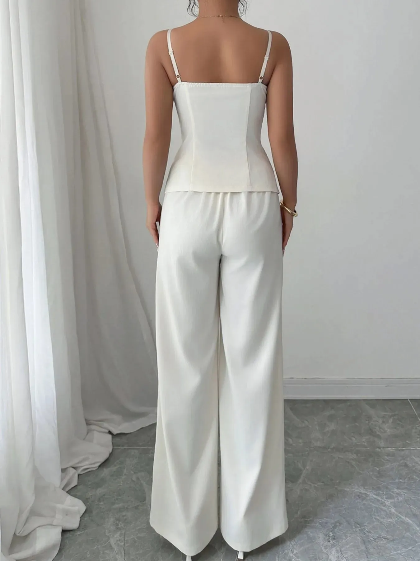 Button Front Cami and Pants Set sold by Gigi Laurent product image thumbnail 4