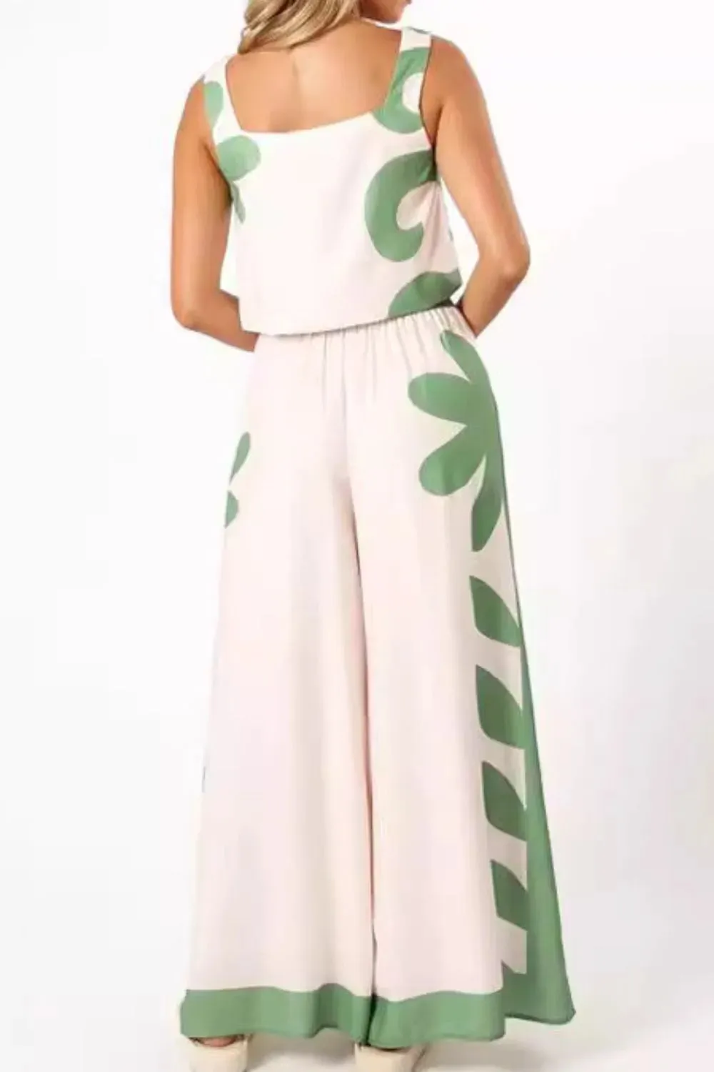 Leaf Print Tank Top and Pants Set sold by Gigi Laurent product image thumbnail 5