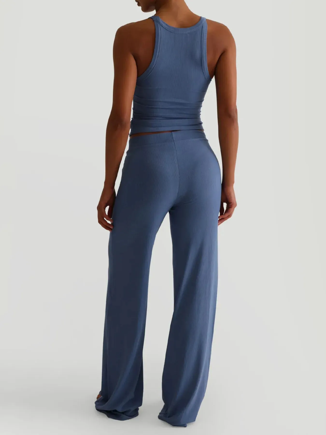 Ribbed Tank and High-Waisted Pants Active Set sold by Gigi Laurent product image thumbnail 3