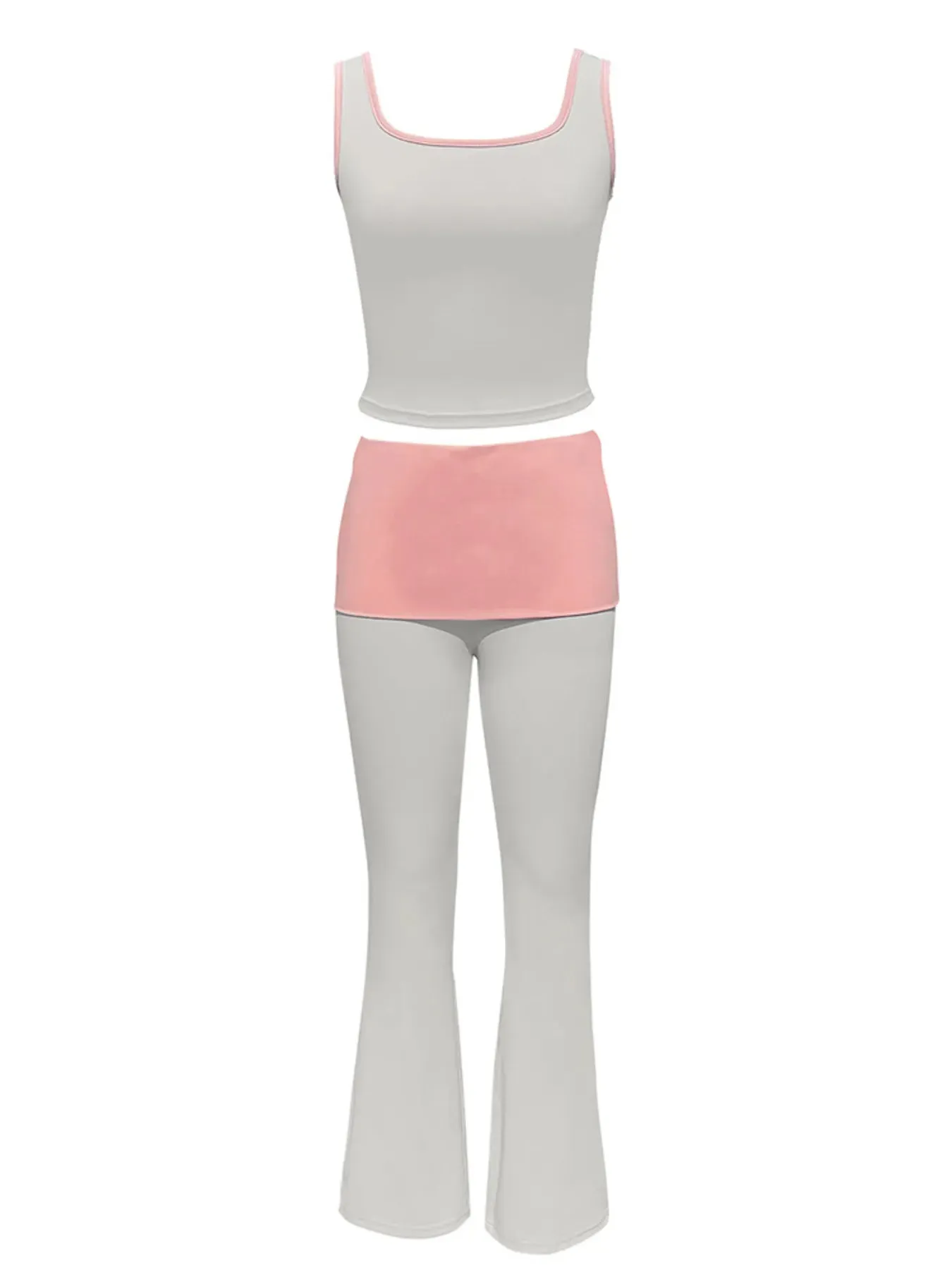 Contrast Trim Tank and Pants Active Set sold by Gigi Laurent product image thumbnail 3