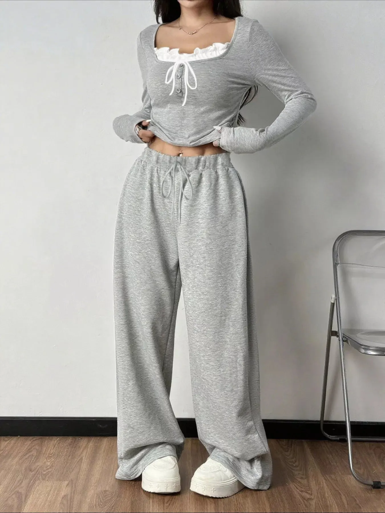 Tied Long Sleeve Top and Pants Set sold by Gigi Laurent product image thumbnail 3