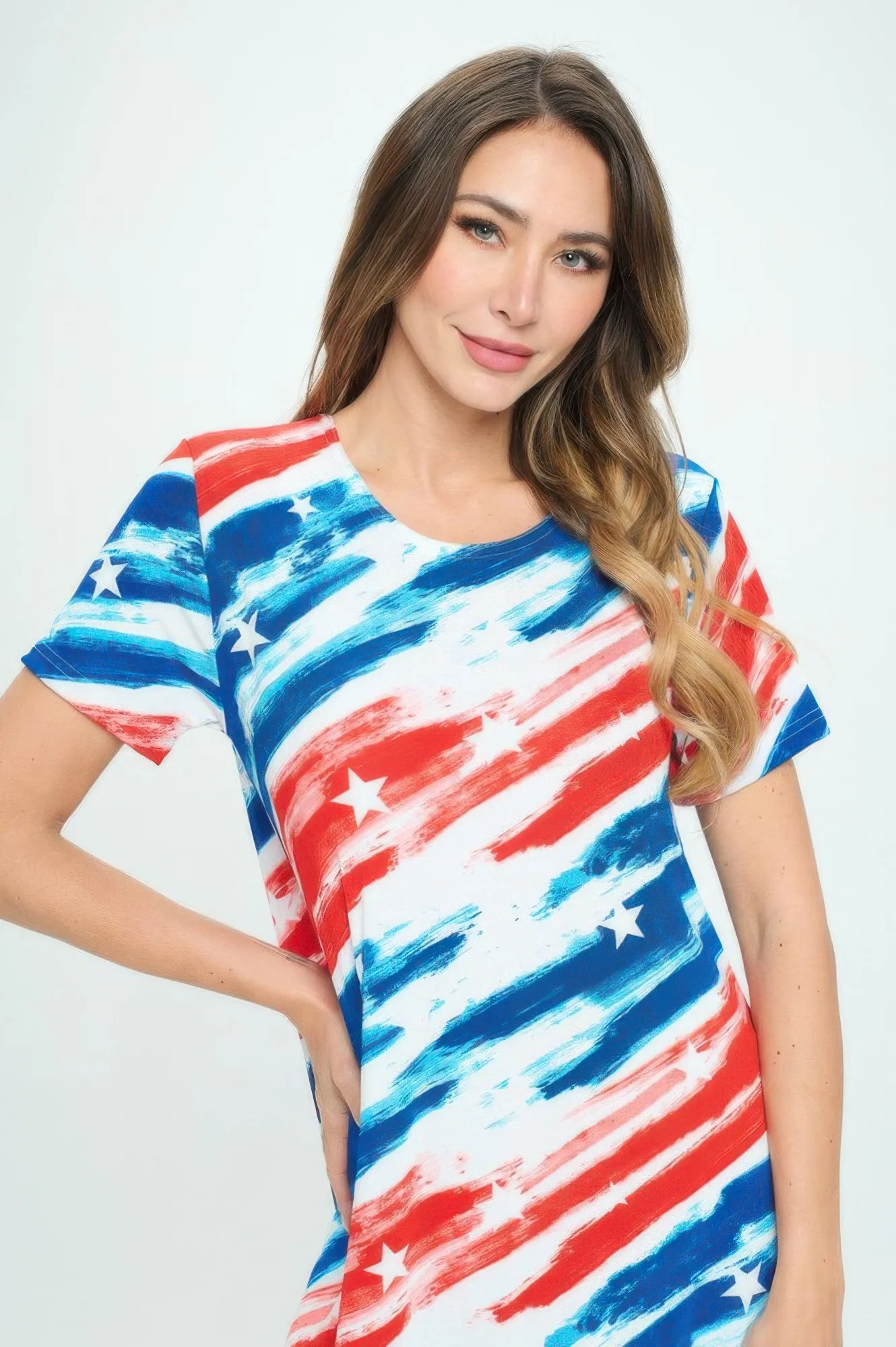 Plus Size Print Bns Missy Dress sold by Gigi Laurent product image thumbnail 2