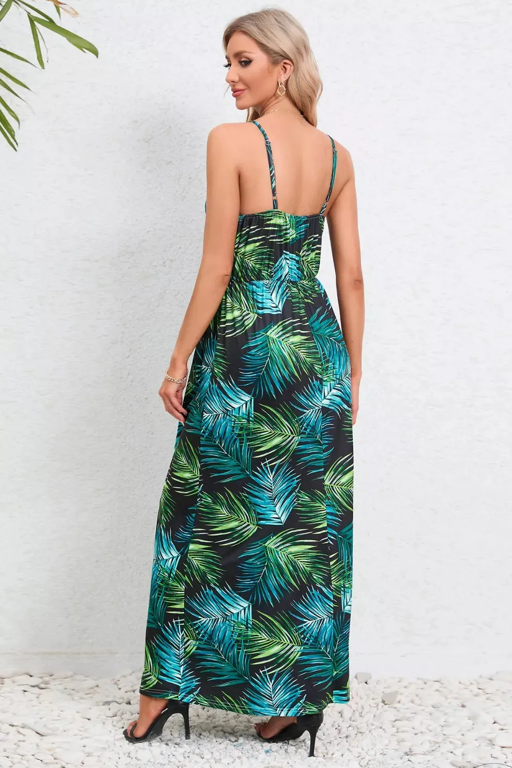 Printed Surplice Maxi Cami Dress sold by Gigi Laurent product image thumbnail 4