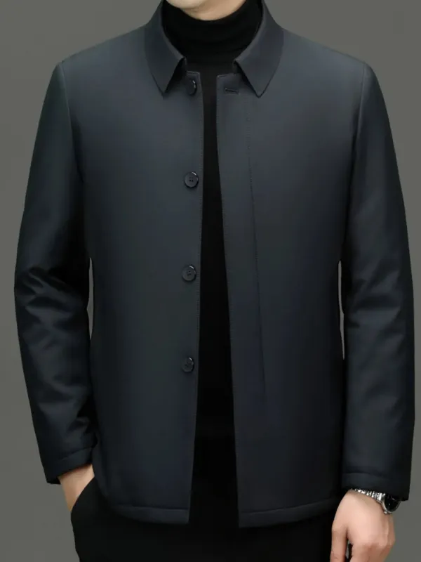 Men's Plus Size Button Up Long Sleeve Jacket sold by Gigi Laurent