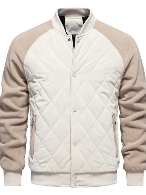 Men's Quilted Snap Down Long Sleeve Jacket sold by Gigi Laurent
