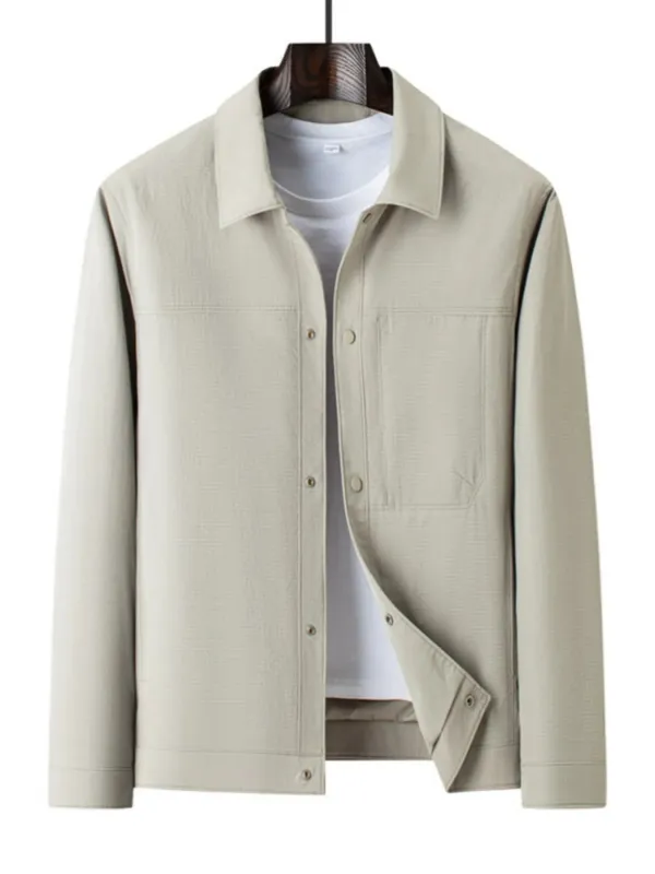 Men's Plus Size Button Up Long Sleeve Jacket sold by Gigi Laurent