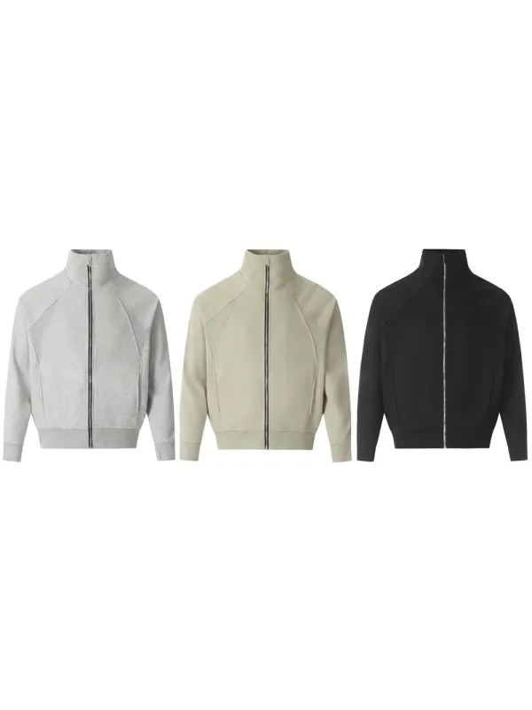 Men's Zip Up Stand Collar Jacket sold by Gigi Laurent