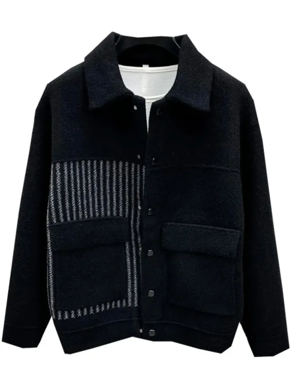 Men's Plus Size Button Up Long Sleeve Jacket sold by Gigi Laurent